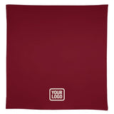Custom Crimson Red Black Square Table Cloth
