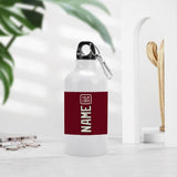 Custom Crimson Red Cream Sports Bottle