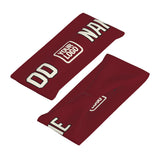Custom Crimson Red Cream Sports headband