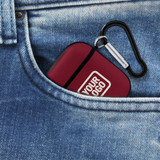 Custom Crimson Red Cream AirPods Case