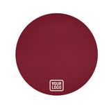 Custom Crimson Red Cream Round Table Cloth