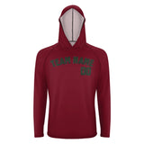 Custom Crimson Red Dark Green UV-Hoodie