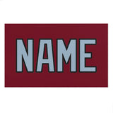 Custom Crimson Red Light Blue Beach Towel