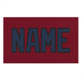 Custom Crimson Red Blue Beach Towel