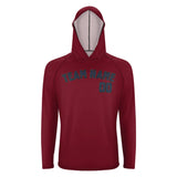Custom Crimson Red Blue UV-Hoodie