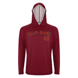Custom Crimson Red Orange Red UV-Hoodie