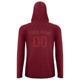 Custom Crimson Red Red UV-Hoodie