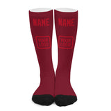 Custom Crimson Red Red Knee-High Sock