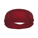 Custom Crimson Red Red Sports headband