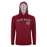 Custom Crimson Red Light Pink UV-Hoodie