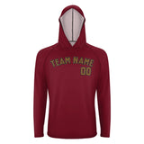 Custom Crimson Red Khaki UV-Hoodie