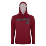 Custom Crimson Red Blue Green UV-Hoodie