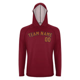 Custom Crimson Red Orange UV-Hoodie