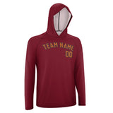 Custom Crimson Red Orange UV-Hoodie