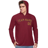 Custom Crimson Red Orange UV-Hoodie
