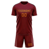 Custom Crimson Red Orange Soccer Jersey