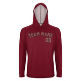 Custom Crimson Red Copper Rose UV-Hoodie