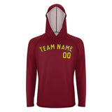 Custom Crimson Red Gold UV-Hoodie