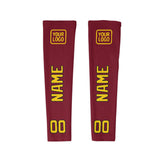 Custom Crimson Red Gold Arm Sleeve