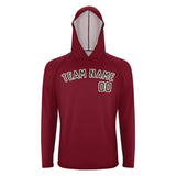Custom Crimson Red Brown UV-Hoodie