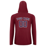 Custom Crimson Red Purple UV-Hoodie
