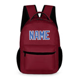 Custom Crimson Red Sky Blue Kids Backpack