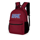Custom Crimson Red Sky Blue Kids Backpack