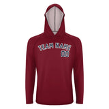 Custom Crimson Red Blue UV-Hoodie