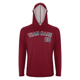 Custom Crimson Red Navy UV-Hoodie