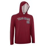 Custom Crimson Red Navy UV-Hoodie