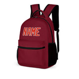 Custom Crimson Red Orange Red Kids Backpack