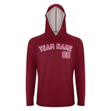 Custom Crimson Red Pink UV-Hoodie