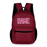 Custom Crimson Red Pink Kids Backpack