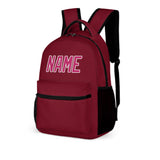 Custom Crimson Red Pink Kids Backpack
