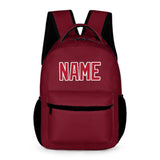 Custom Crimson Red Red Kids Backpack