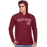 Custom Crimson Red Red UV-Hoodie