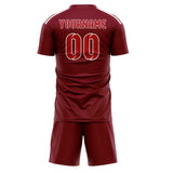 Custom Crimson Red Red Soccer Jersey