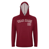 Custom Crimson Red Crimson Red UV-Hoodie