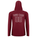 Custom Crimson Red Crimson Red UV-Hoodie