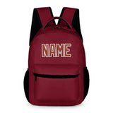 Custom Crimson Red Coral Red Kids Backpack
