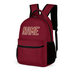Custom Crimson Red Coral Red Kids Backpack