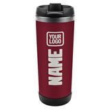 Custom Crimson Red White Stainless Steel Water Cup