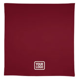 Custom Crimson Red White Square Table Cloth