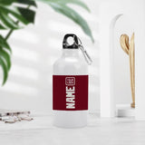 Custom Crimson Red White Sports Bottle