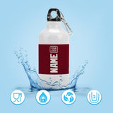 Custom Crimson Red White Sports Bottle