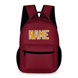 Custom Crimson Red Yellow Kids Backpack
