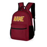 Custom Crimson Red Yellow Kids Backpack