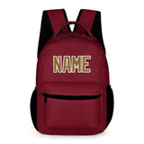 Custom Crimson Red Khaki Kids Backpack