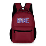 Custom Crimson Red Light Purple Kids Backpack