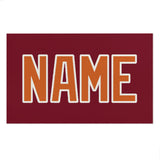 Custom Crimson Red Orange Beach Towel